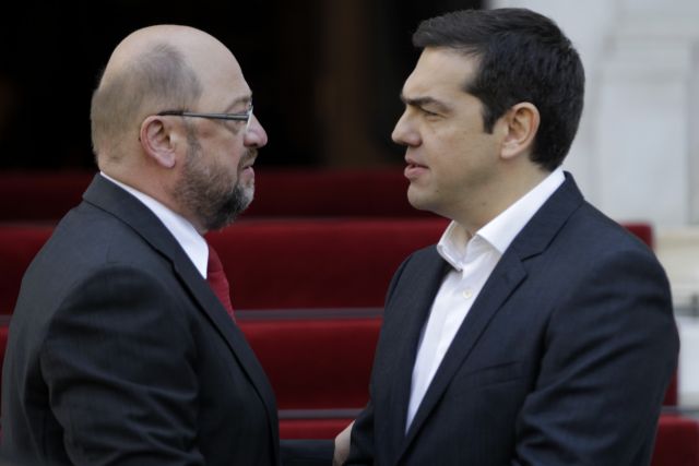 Ανεπίσημη συνάντηση του Αλέξη Τσίπρα με τον Μάρτιν Σουλτς
