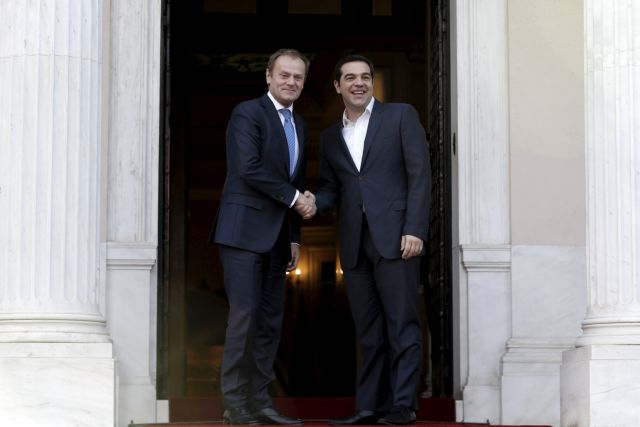 Συνάντηση Τσίπρα-Τουσκ στο Μαξίμου