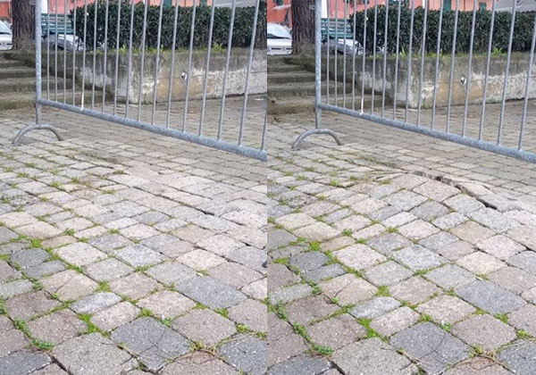 Το πεζοδρόμιο που «αναπνέει» και τρομοκρατεί τους περαστικούς