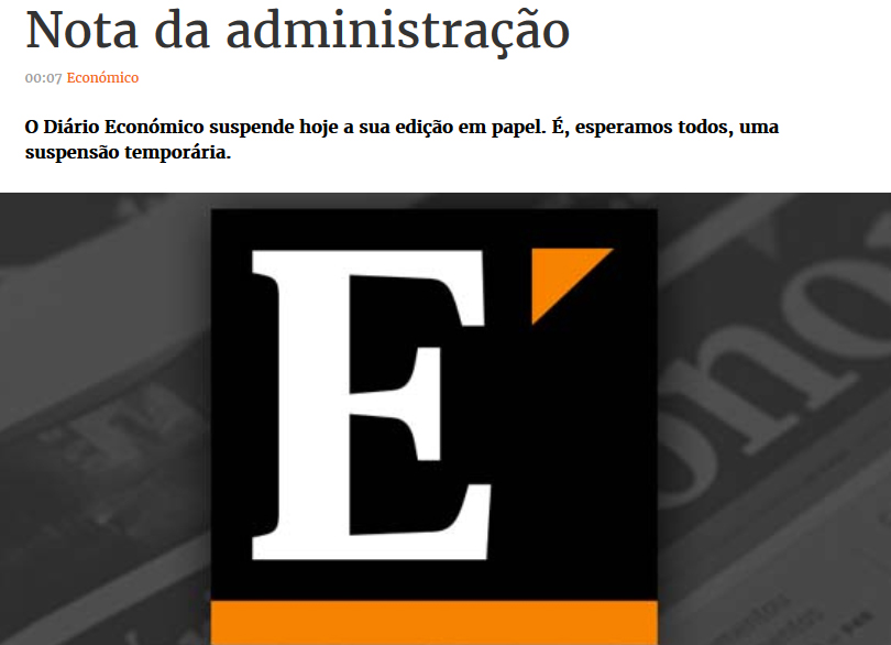 Tέλος το χαρτί, μόνο online μια από τις μεγαλύτερες εφημερίδες της Πορτογαλίας