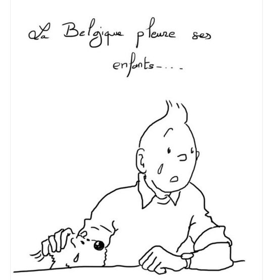 Ο Τεν - Τεν δακρύζει, το Διαδίκτυο γεμίζει #JeSuisBruxelles