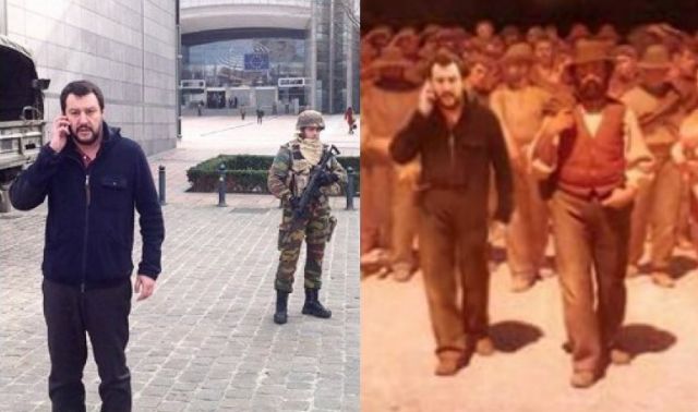 Ιταλία: Ο αρχηγός της ακροδεξιάς… ρεπόρτερ στο Βέλγιο, το Τwitter τρολάρει