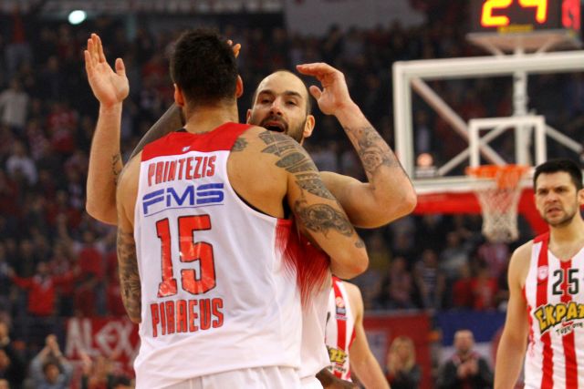 Οριστικά χωρίς Σπανούλη και Πρίντεζη ο Ολυμπιακός με το Ρέθυμνο