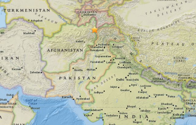 Σεισμική δόνηση 6,6 Ρίχτερ στα σύνορα Πακιστάν - Αφγανιστάν