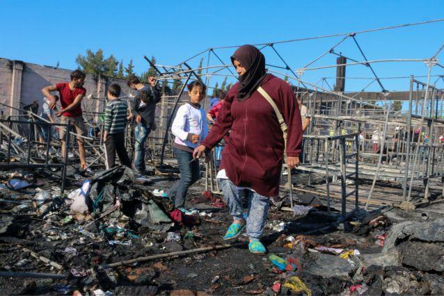 Φωτιά ξέσπασε στο κέντρο φιλοξενίας προσφύγων στα Διαβατά