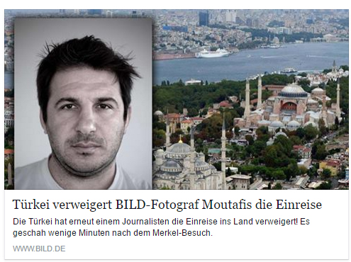 Η Τουρκία απαγόρευσε την είσοδο σε έλληνα φωτορεπόρτερ της Bild