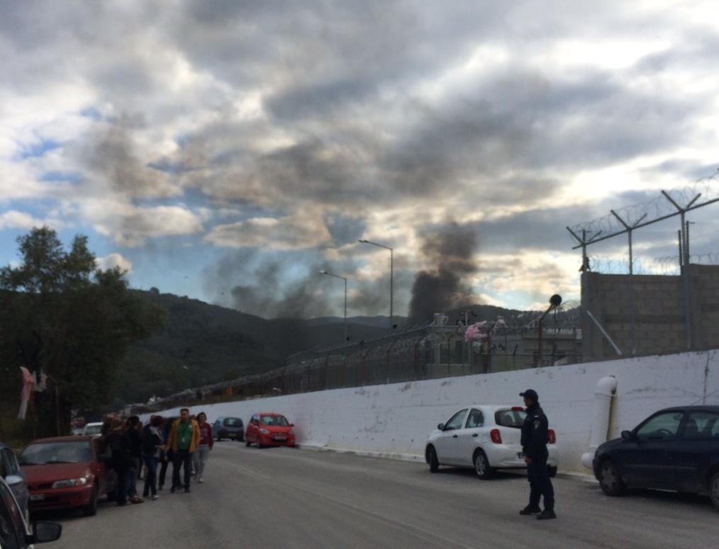 Ένταση στο hotspot της Μόριας στη Λέσβο