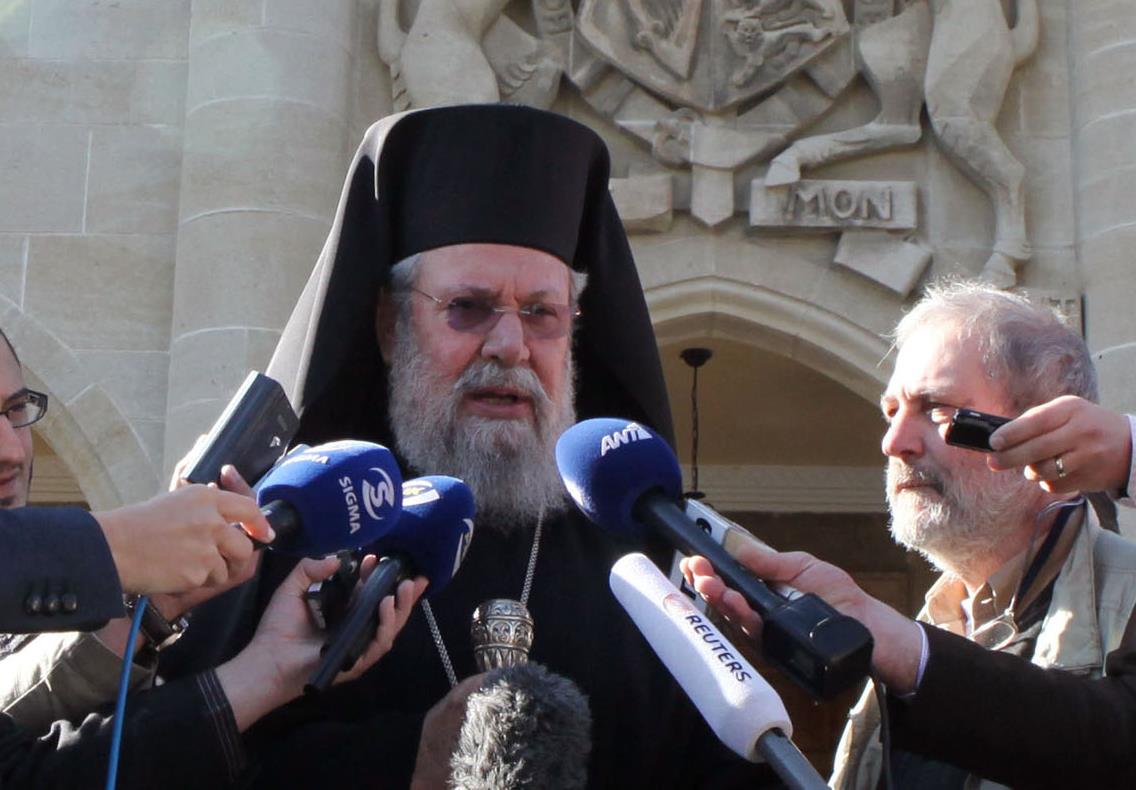 Κύπρος: Ικανοποίηση του αρχιεπισκόπου για την είσοδο του ΕΛΑΜ στη Βουλή