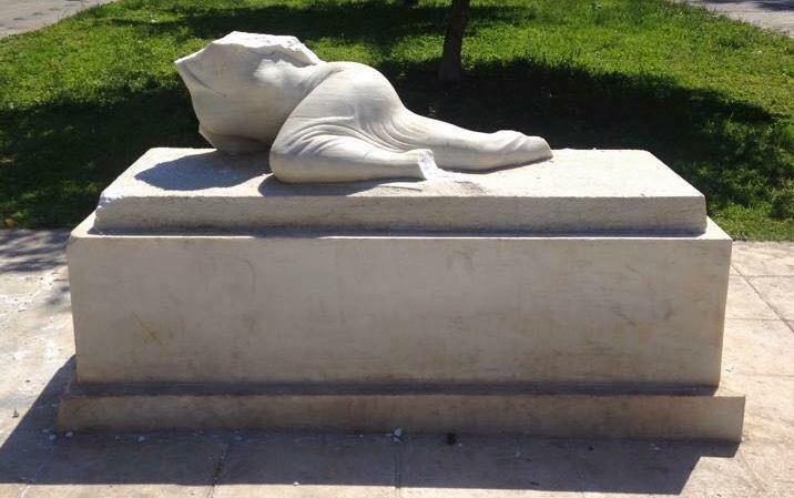 Στα εργαστήρια του Δήμου Αθηναίων για συντήρηση το άγαλμα «Βόρειος Ήπειρος»