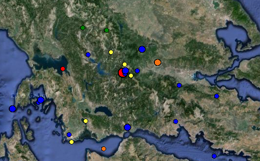 Σεισμική δόνηση 4 βαθμών νοτιοδυτικά του Καρπενησίου