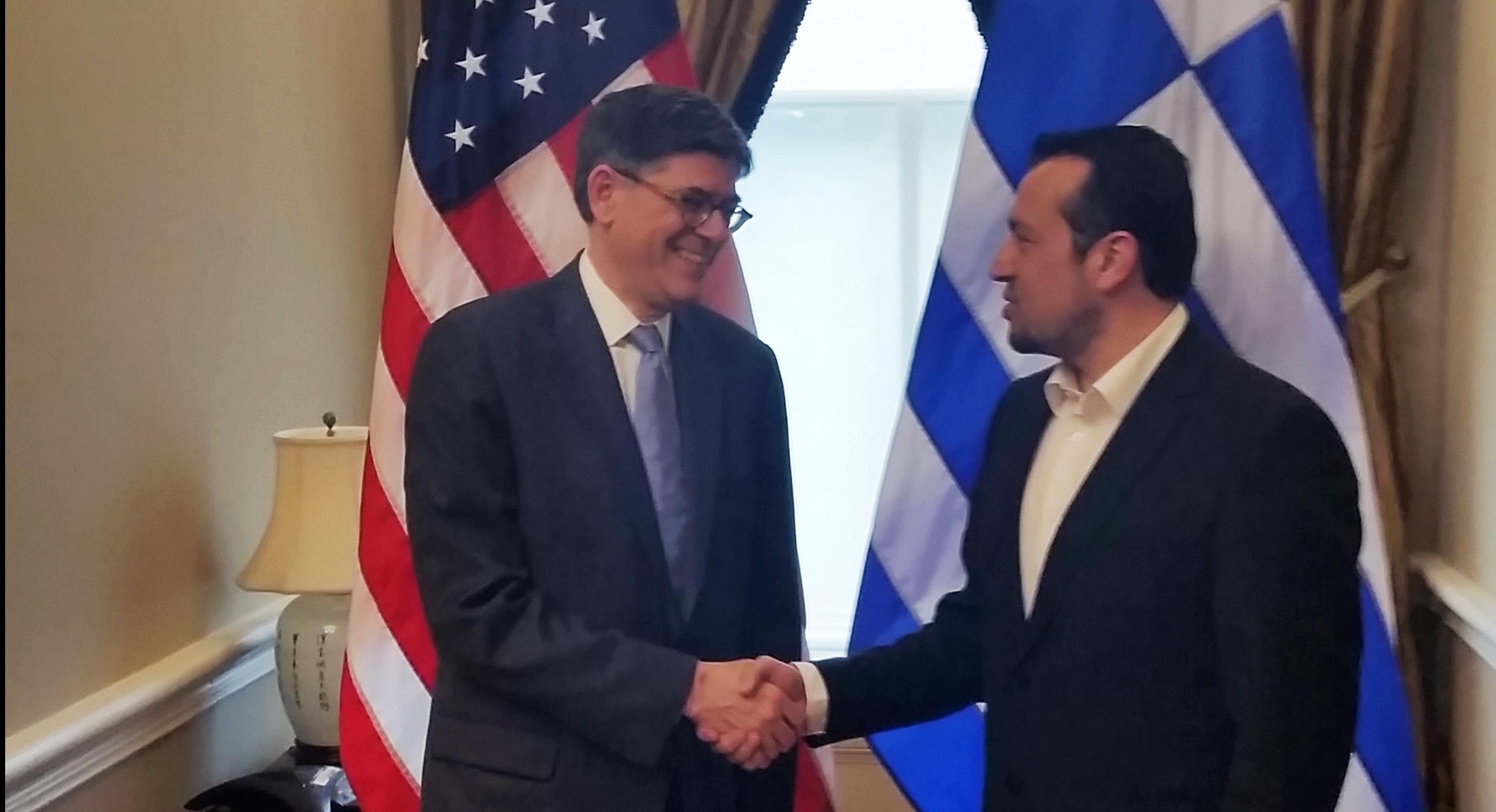 Με τον υπουργό Οικονομικών των ΗΠΑ συναντήθηκε ο Ν.Παππάς