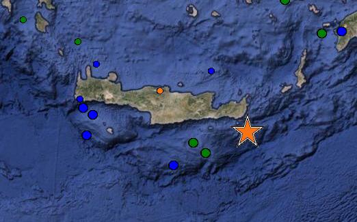 Αλώβητη η Κρήτη από τον ισχυρό σεισμό των 5,5 βαθμών