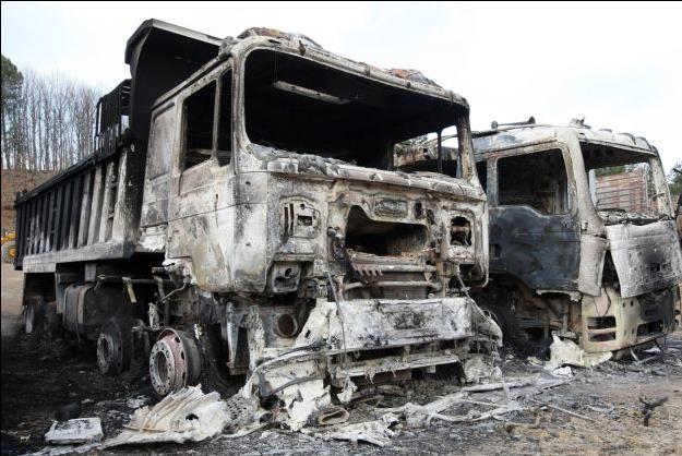 Πορεία αλληλεγγύης στους κατηγορούμενους για τον εμπρησμό στις Σκουριές