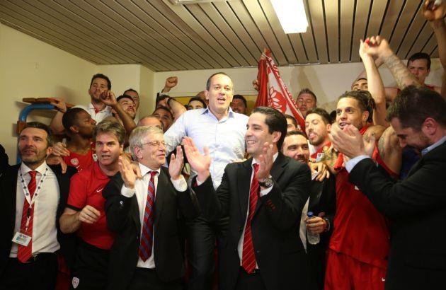 Ολυμπιακός: «Ας αφήσουμε τους πρωταγωνιστές να χαρούν αυτές τις στιγμές»