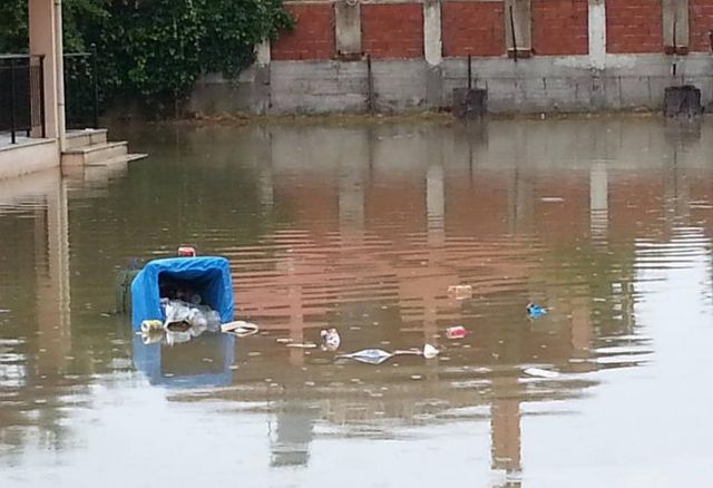 Πλημμύρισαν σπίτια και μαγαζιά στην Κέρκυρα από τις νεροποντές