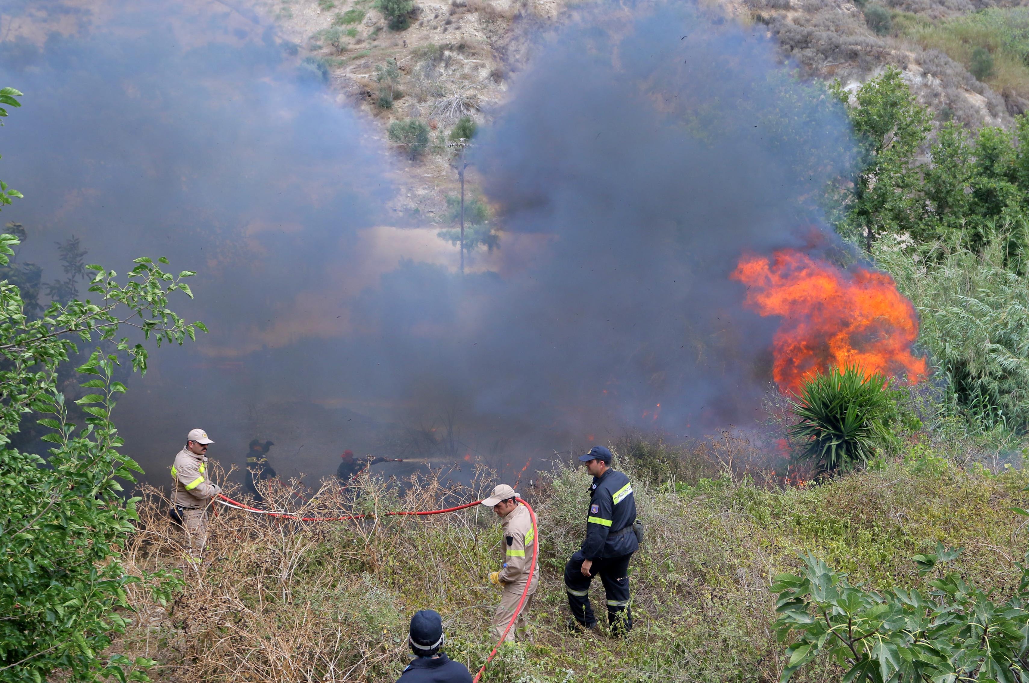 Υπό μερικό έλεγχο τα πύρινα μέτωπα σε Εύβοια και Θήβα