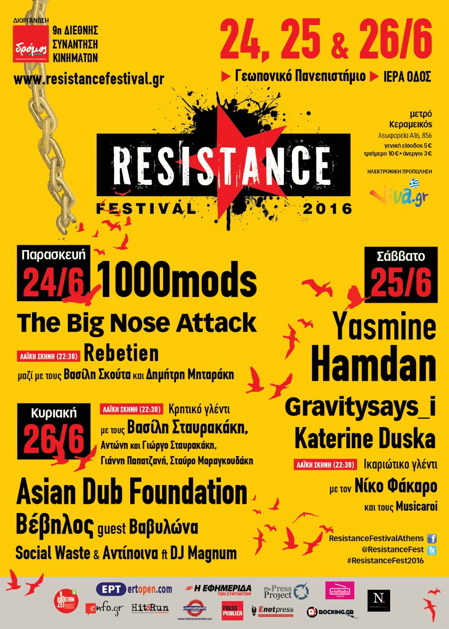 Το πρόγραμμα του 9ου Resistance Festival