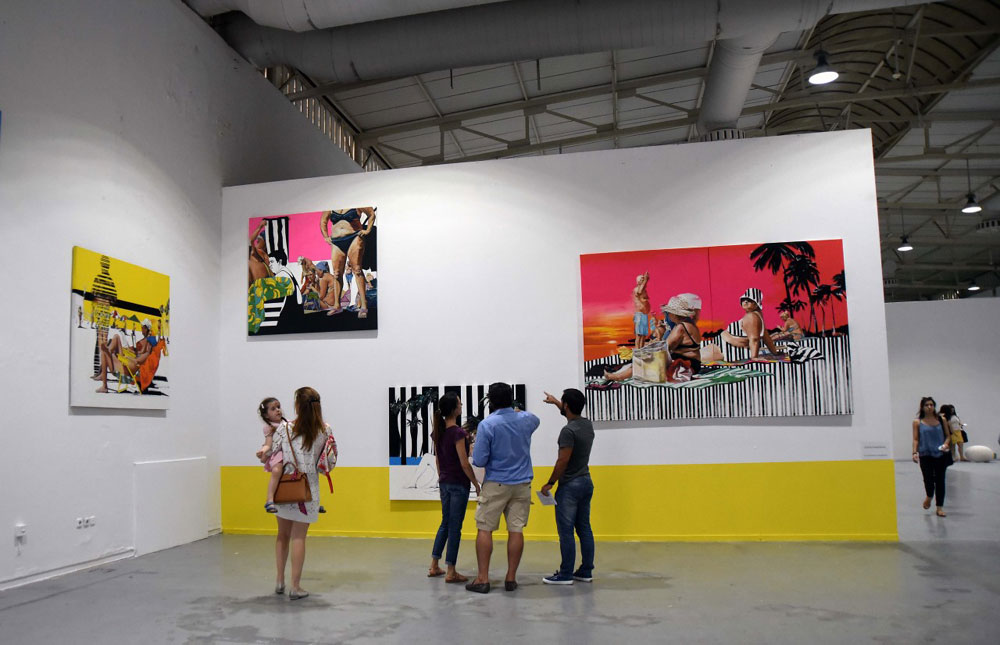 Εγκαίνια της έκθεσης στην Ανωτάτη Σχολή Καλών Τεχνών