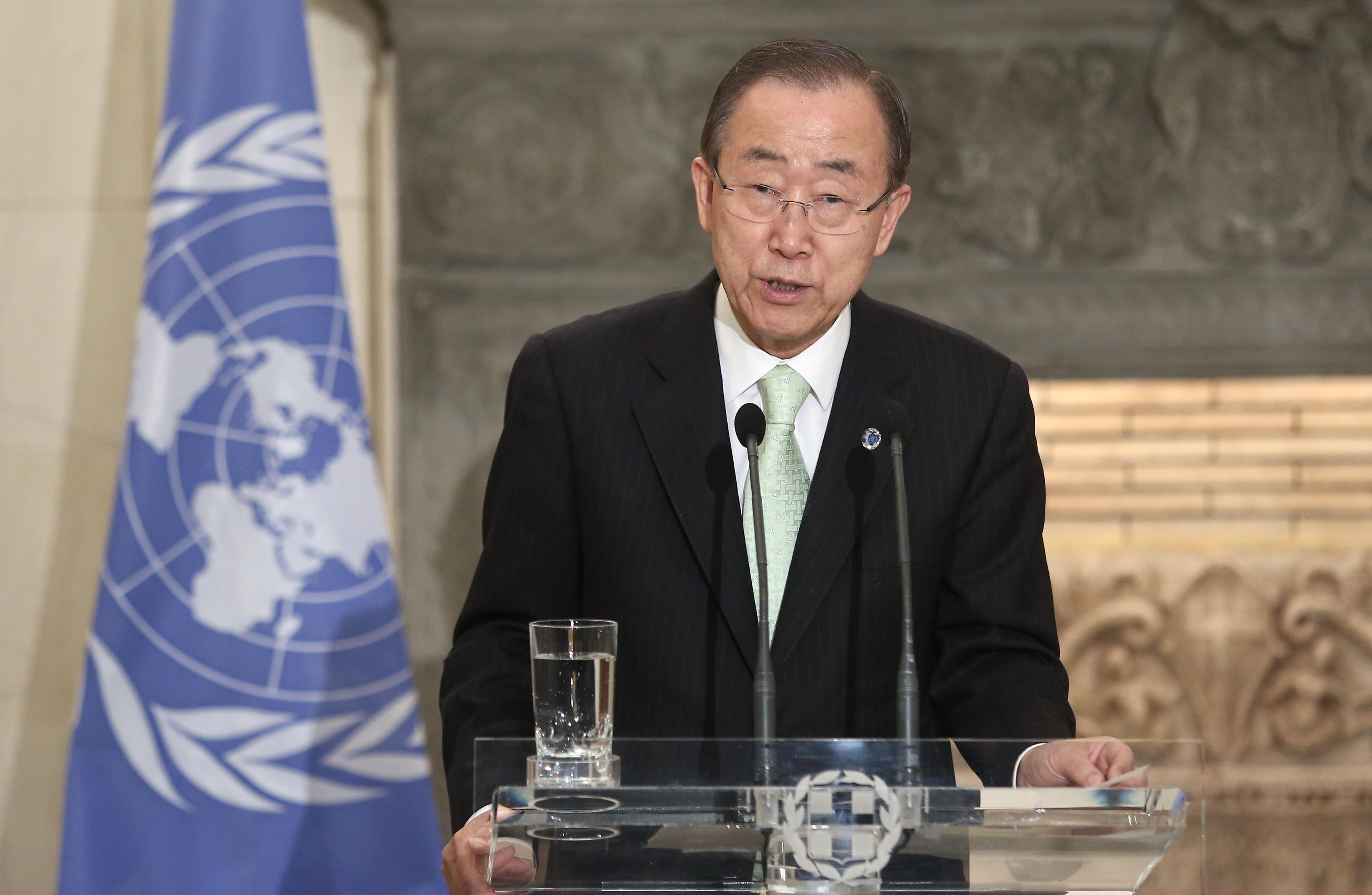 Μπαν Γκι Μουν: Να μην εγκαταλειφθεί η Ελλάδα στο προσφυγικό