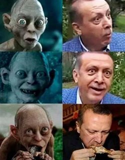 Η σύγκριση του Ερντογάν με το Γκόλουμ «φέρνει» φυλάκιση ενός έτους