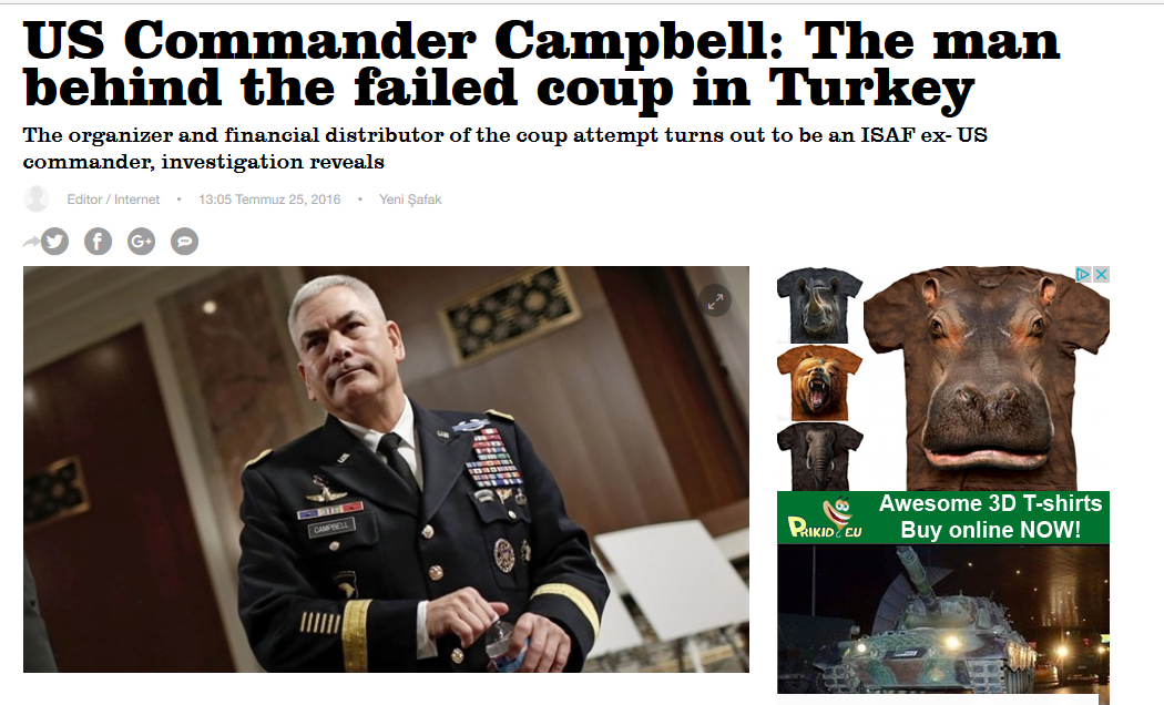 Επικίνδυνα παίζει ο Ερντογάν «βάζοντας» τις ΗΠΑ πίσω από το πραξικόπημα