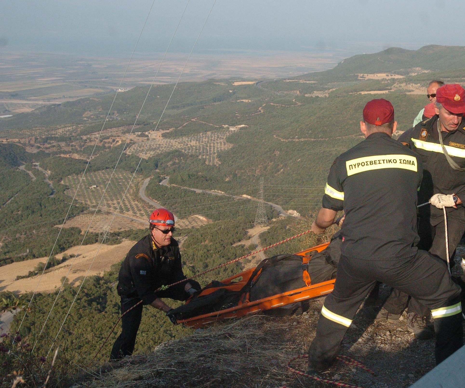 Ανασύρθηκε τραυματισμένος Γάλλος από γκρεμό στη Σαμοθράκη