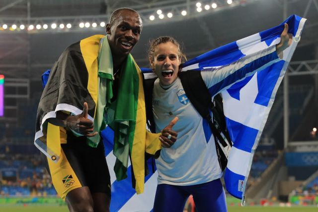 Όταν η Στεφανίδη συνάντησε τον Μπολτ στην κορυφή