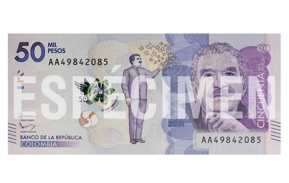 Όλα τα πέσος της ζωής του: Ο Γκ. Γκ. Μάρκες σε χαρτονόμισμα της Κολομβίας