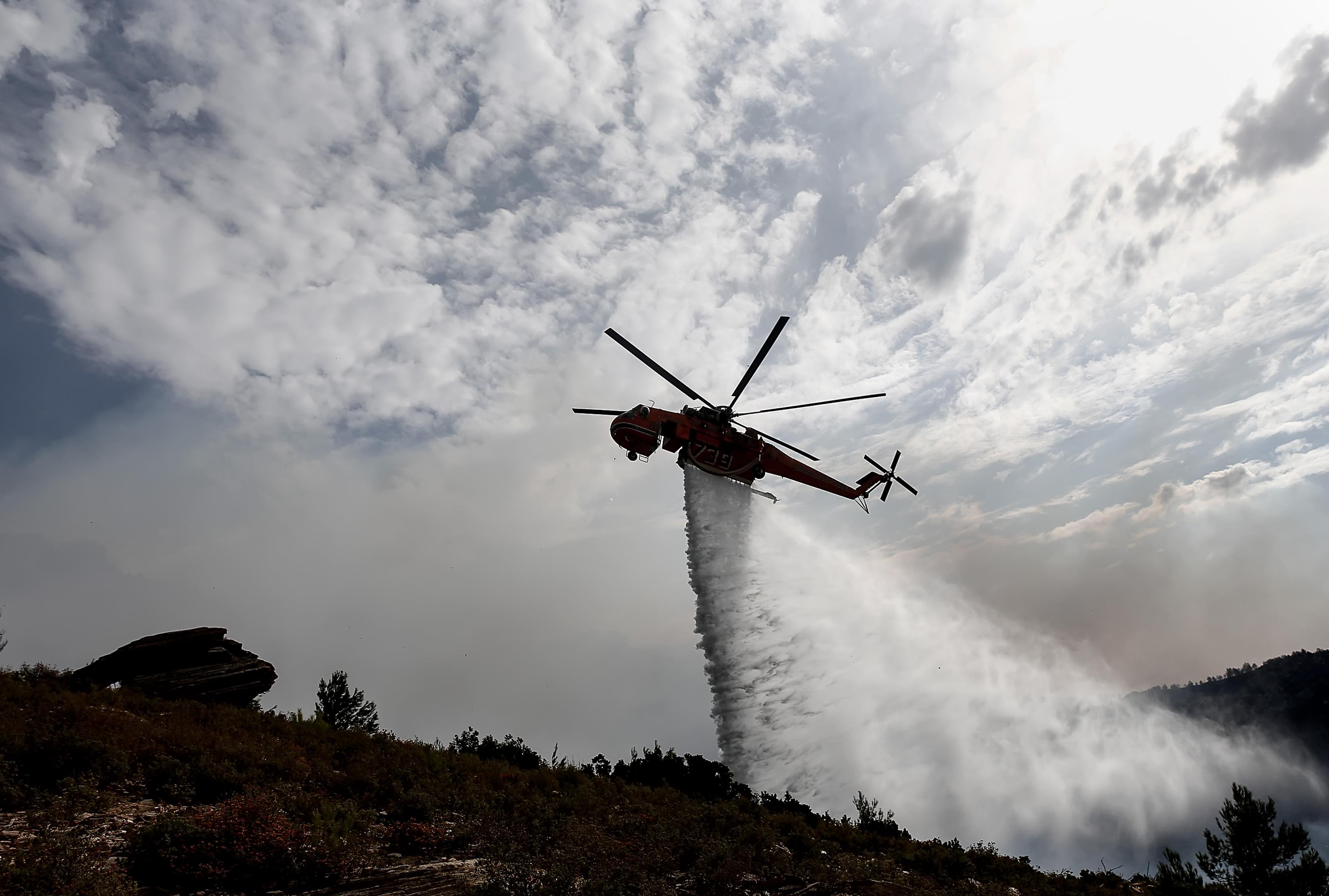 Υπό μερικό έλεγχο οι πυρκαγιές σε Βοιωτία-Φθιώτιδα