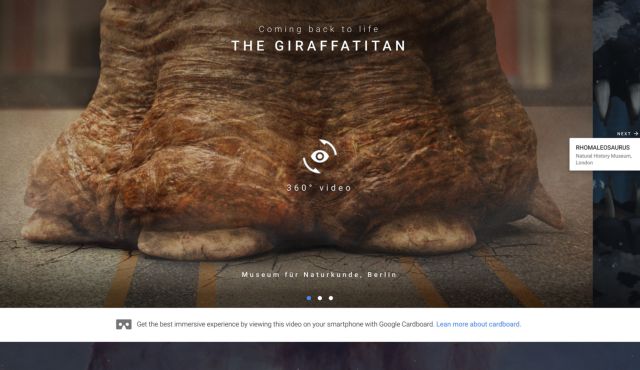 Google Arts & Culture: Δεινόσαυροι, και όχι μόνο, ζουν ξανά με VR