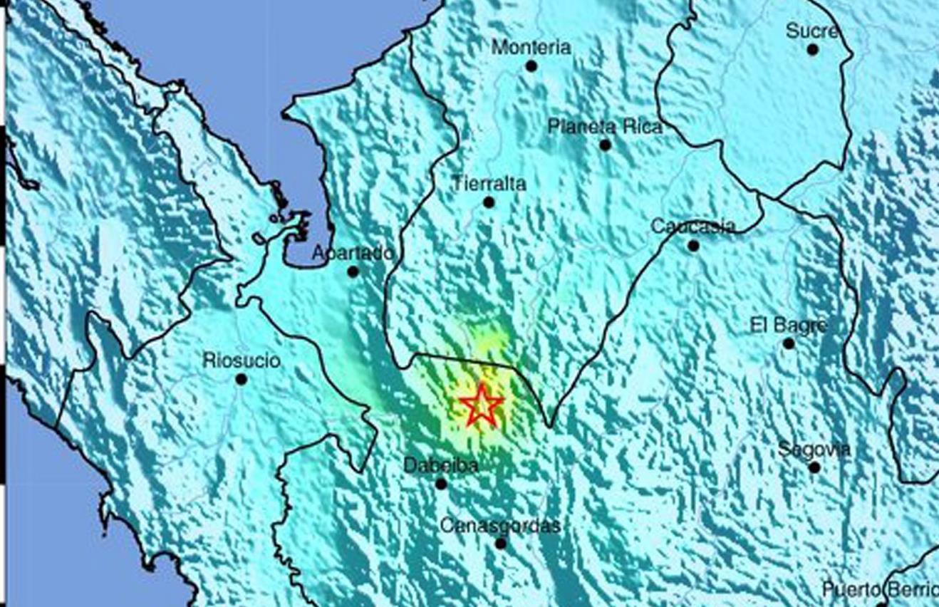 Σεισμός 5,9 βαθμών στην βορειοδυτική Κολομβία