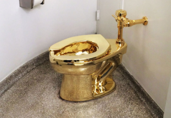 Χρυσή τουαλέτα αναμένει τους ενδιαφερόμενους στο Γκούγκενχάιμ