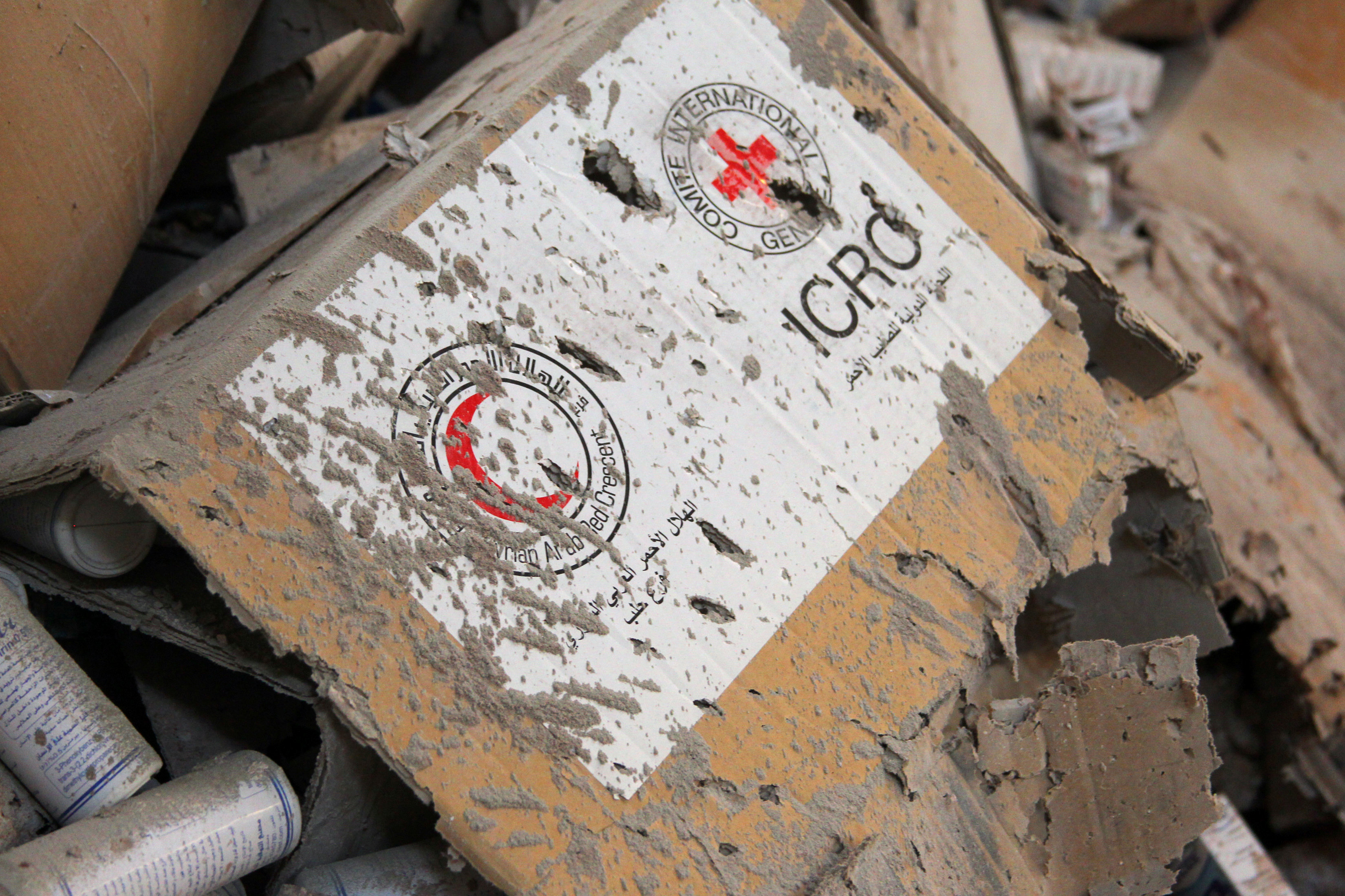 Κονβόι με ανθρωπιστική βοήθεια χτυπήθηκε έξω από το Χαλέπι