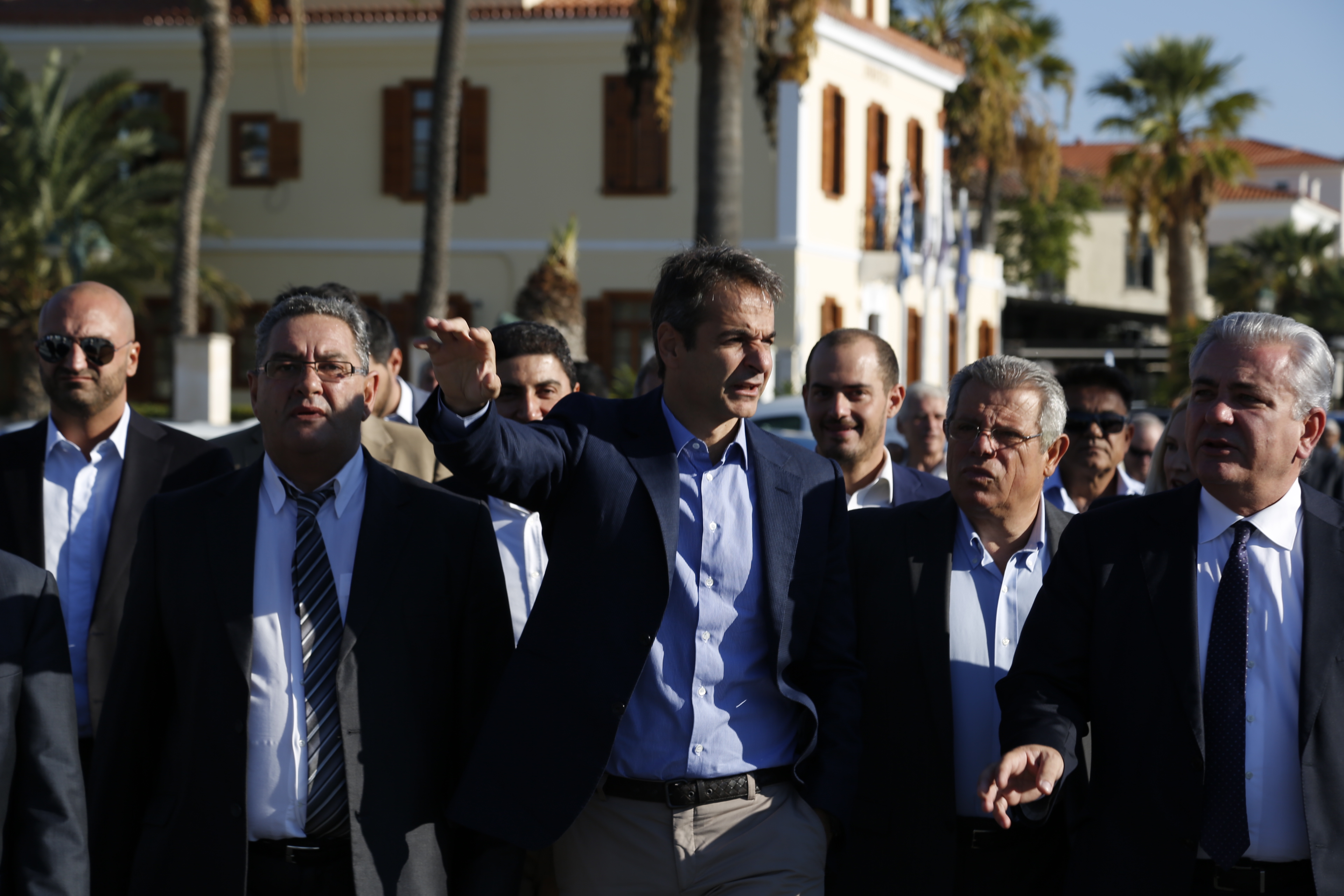 Το Λαύριο επισκέφθηκε ο πρόεδρος της ΝΔ Κυριάκος Μητσοτάκης