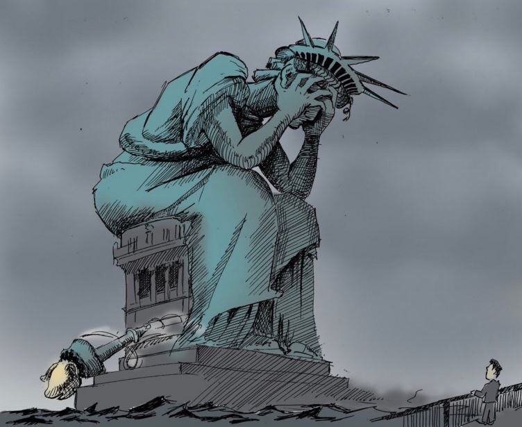 Απογοήτευση και δέος σε σκίτσα και πρωτοσέλιδα για την εκλογή Τραμπ