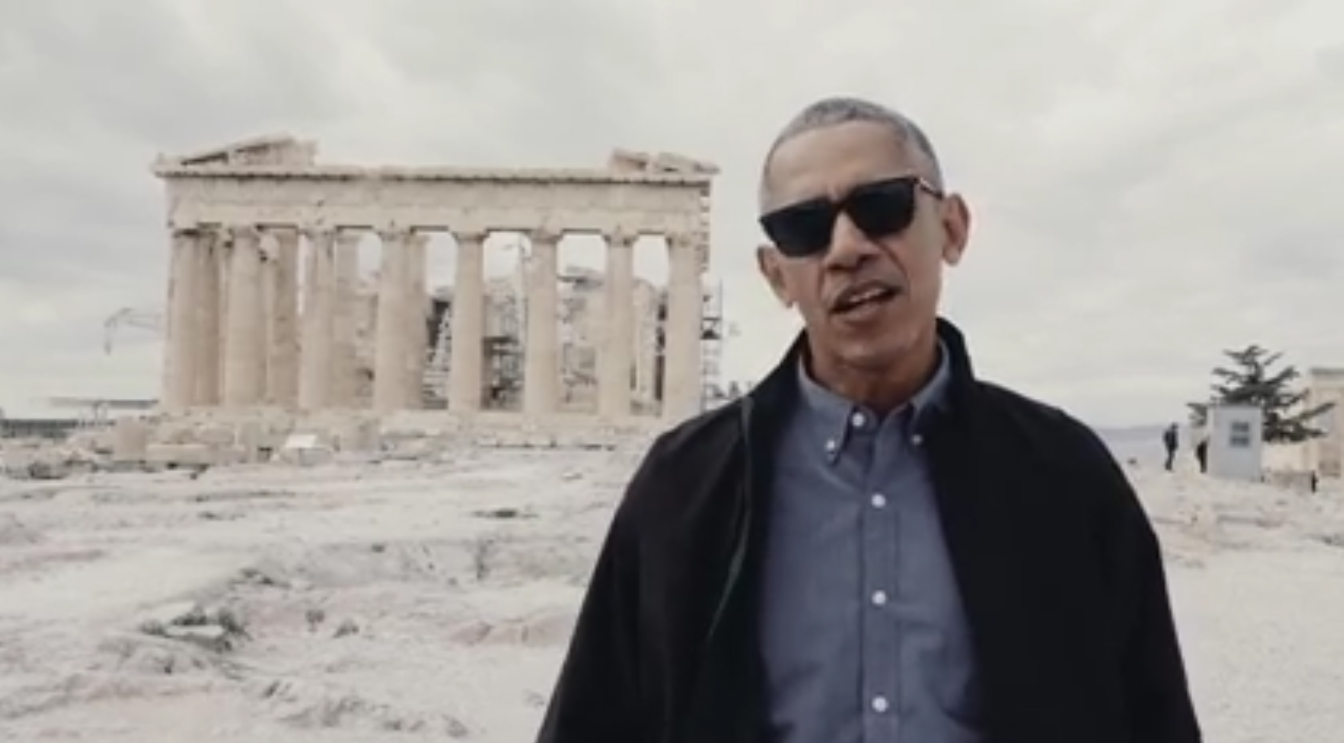 Με βίντεο από την Ακρόπολη το μήνυμα Ομπάμα για τη Δημοκρατία