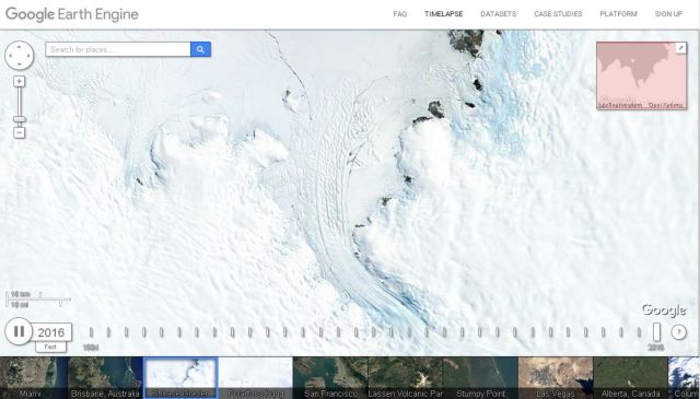 Δείτε στο Google Earth, πώς άλλαξε η Γη τα τελευταία 32 χρόνια
