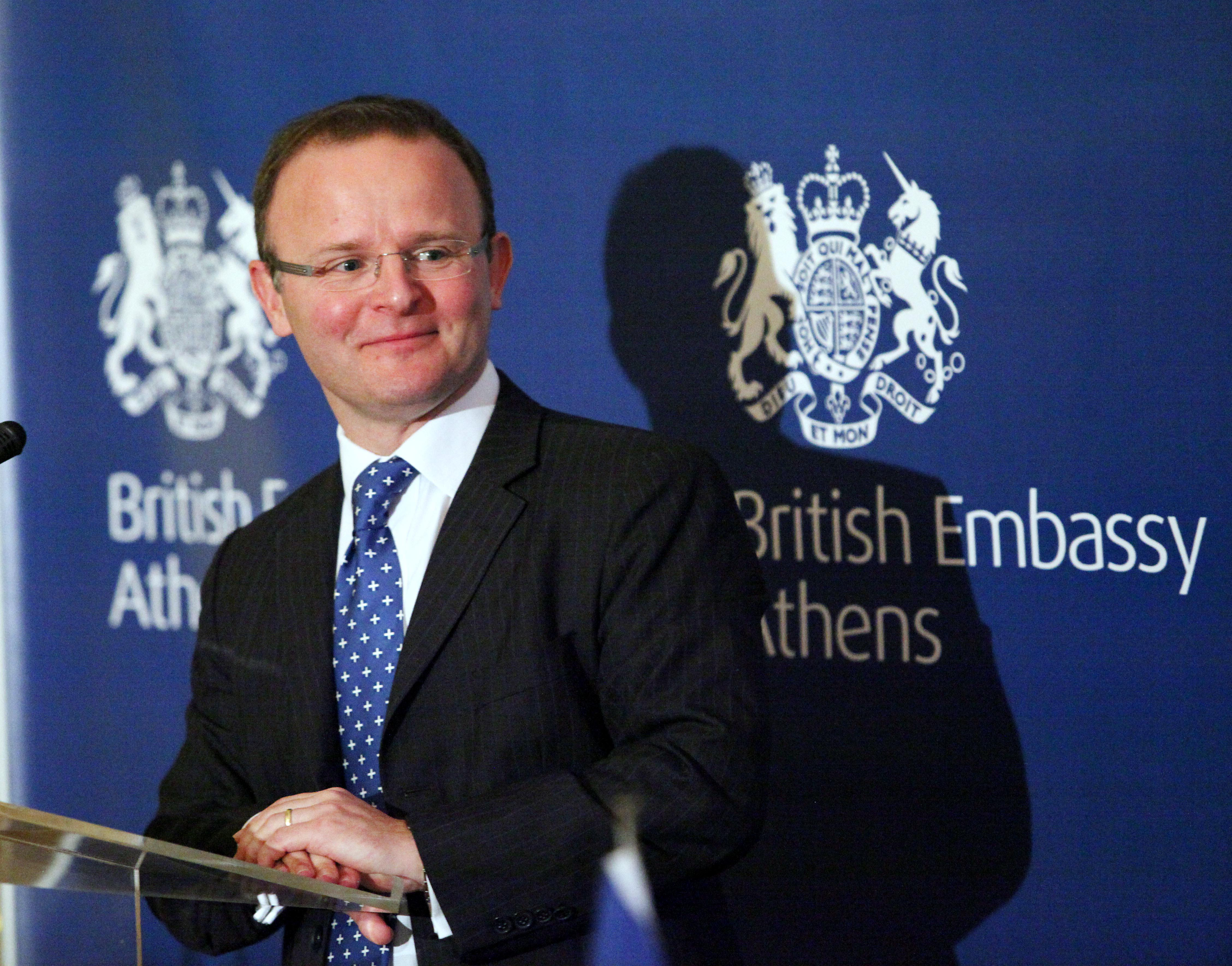 Ο αποχαιρετισμός του Βρετανού Πρέσβη, Τζων Κίττμερ