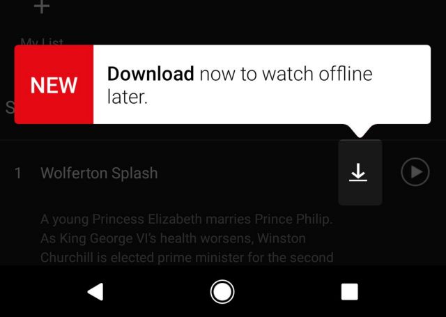 Ταινίες διαθέσιμες προς λήψη για προβολή χωρίς Ίντερνετ από το Netflix