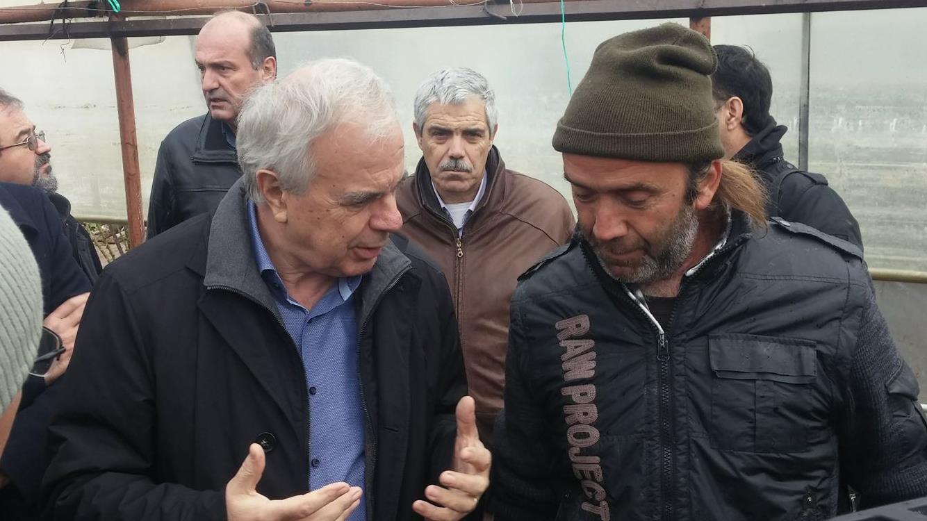 Mέτρα για τους πληγέντες της Λέσβου ανακοίνωσε ο υπουργός Αγροτικής Ανάπτυξης