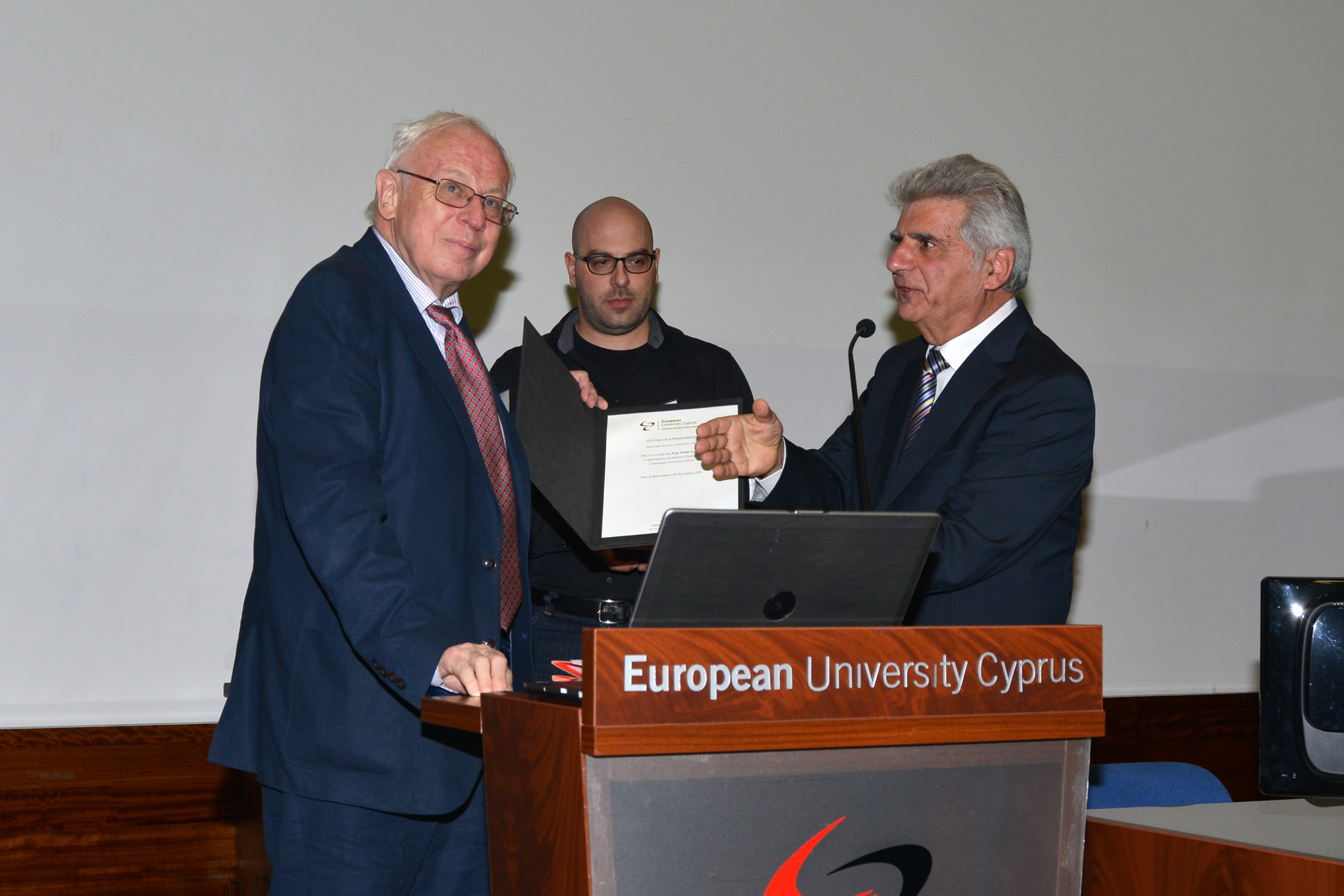 Ο Νομπελίστας Tomas Lindahl επίτιμος καθηγητής  του Ευρωπαϊκού Πανεπιστημίου Κύπρου