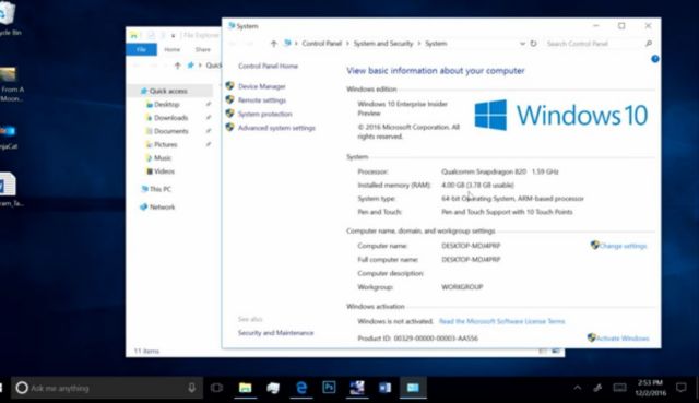 Windows 10 σε φορητούς υπολογιστές με την αρχιτεκτονική των smartphone