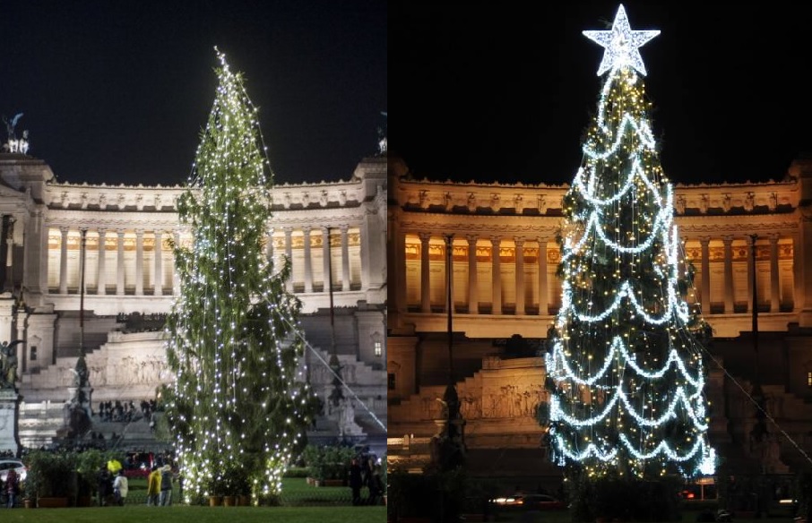 Μετά το… κράξιμο, ο δήμος της Ρώμης ρετουσάρει το χριστουγεννιάτικο δέντρο