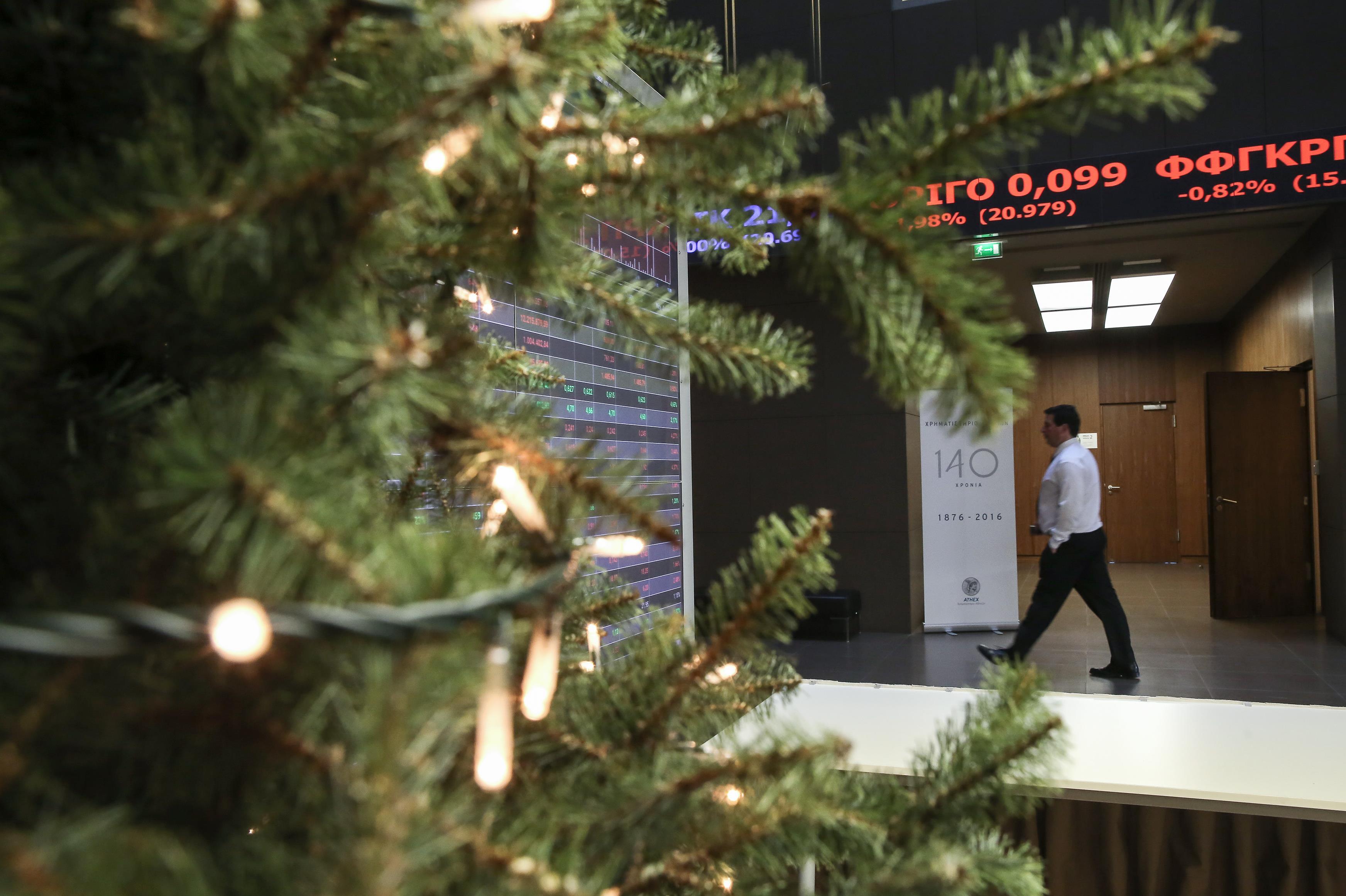 Με άνοδο 1,95% έκλεισε το 2016 η χρηματιστηριακή αγορά