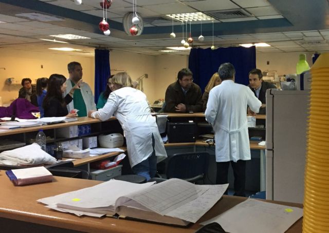 Επίσκεψη του Κυριάκου Μητσοτάκη στον Ευαγγελισμό