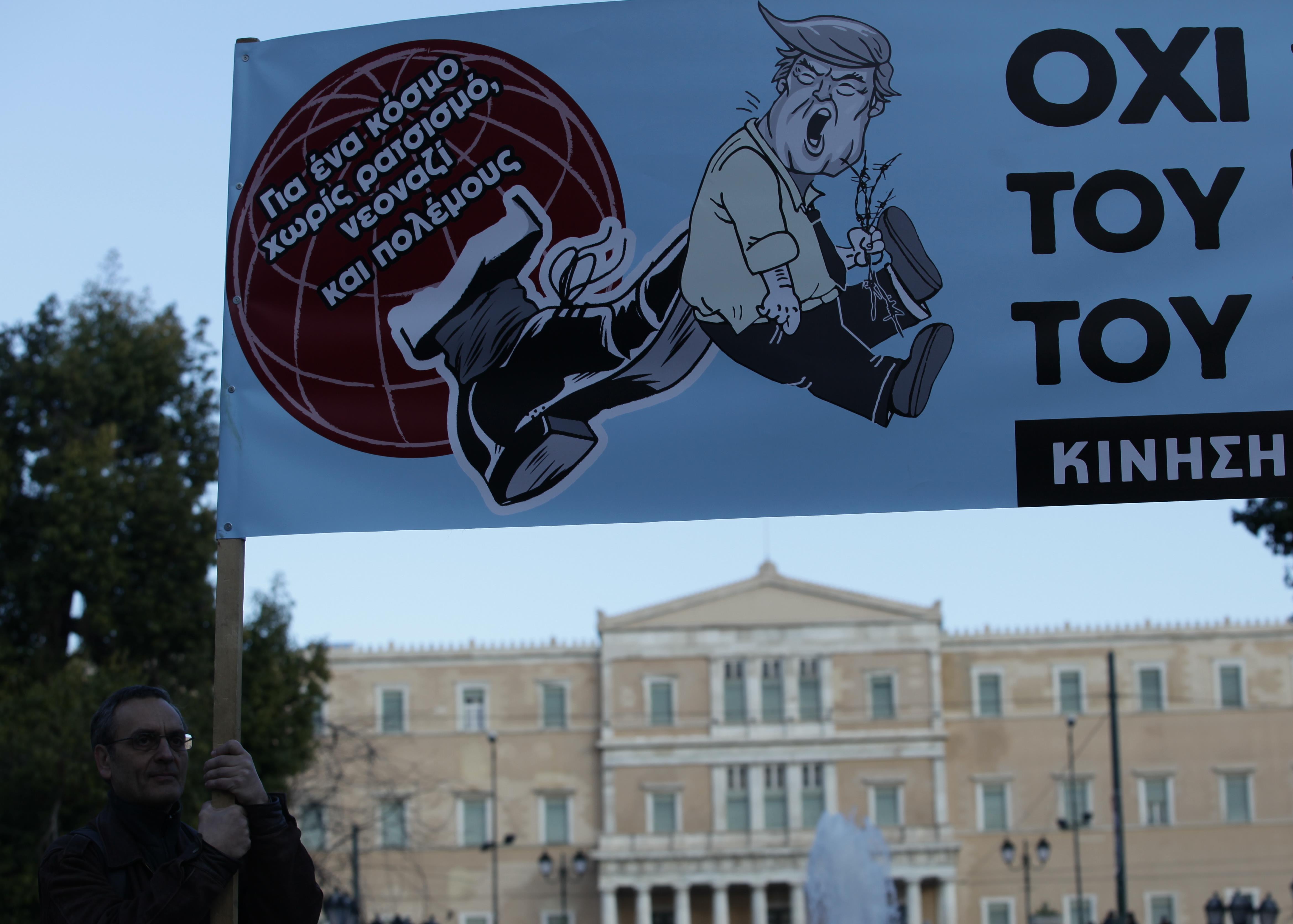 Κινητοποιήσεις και στην Αθήνα κατά του Ντόναλντ Τραμπ