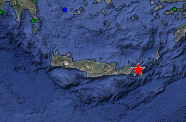 Ισχυρός σεισμός 5,4 βαθμών στην ανατολική Κρήτη
