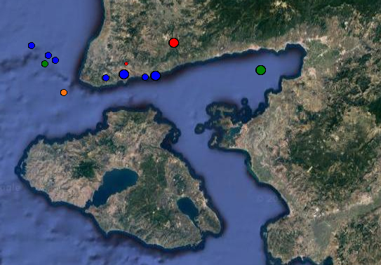 Σεισμός 3,7 βαθμών στα μικρασιατικά παράλια έγινε αισθητός στη Λέσβο