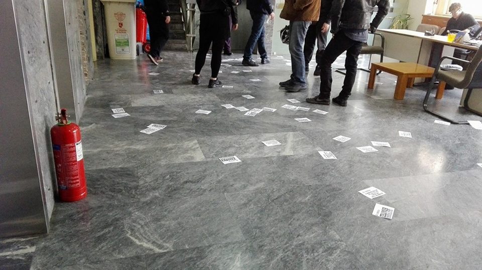 Εισβολή του Ρουβίκωνα στο υπουργείο Εργασίας