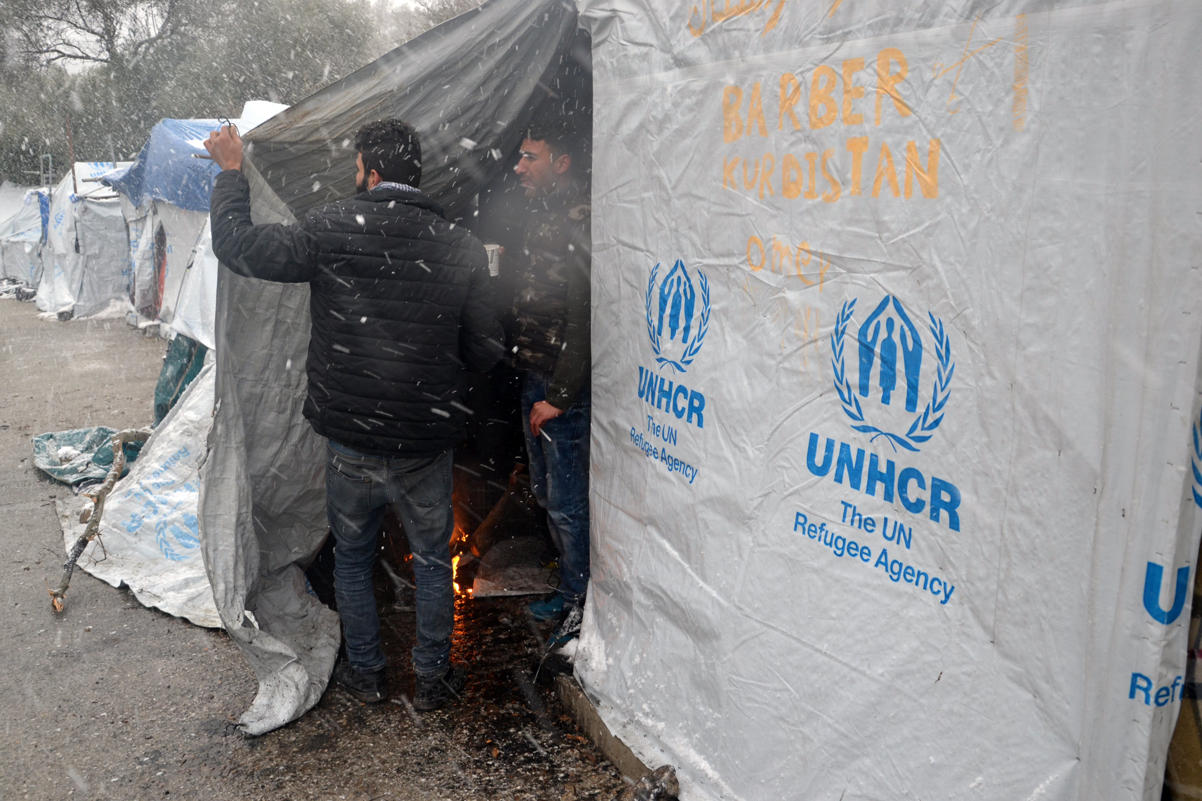 Επιχείρηση αποσυμφόρησης του καταυλισμού στη Μόρια